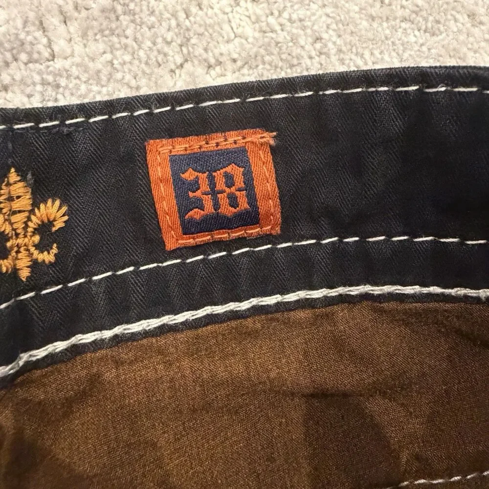 Rock Revival ELIAS Straight Black Jeans Mens 38 CUSTOM WAIST (See Measurements) - Picture 6 of 14